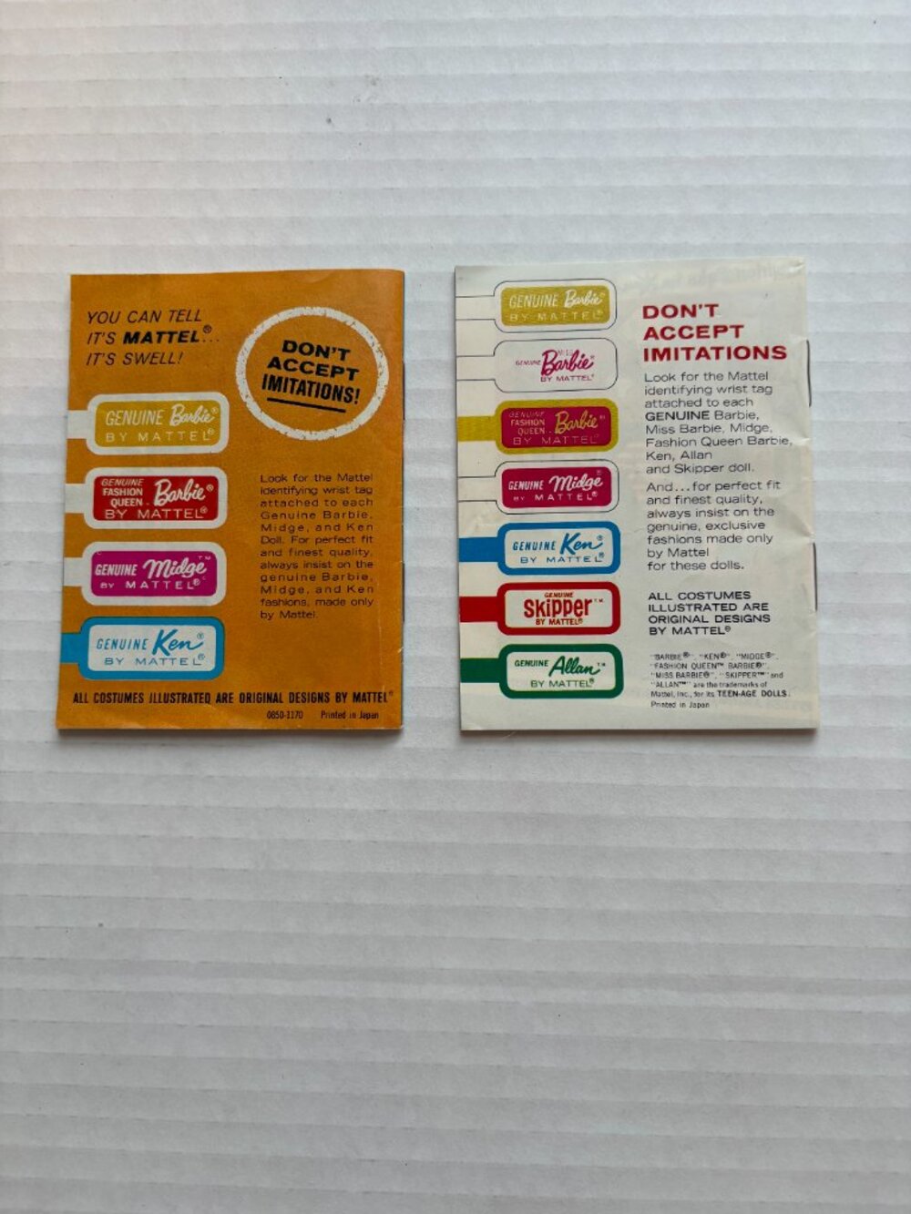 Vintage 1962 & 1963 Barbie Fashion Booklets Catalogues Lot of 2 Mattel Ken Midge - Picture 8 of 10